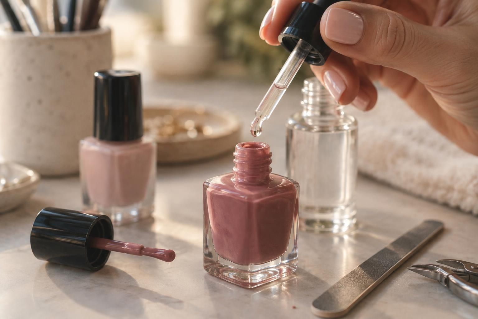 découvrez comment fluidifier un vernis à ongles trop épais avec des astuces simples, sans altérer sa texture ni sa tenue.